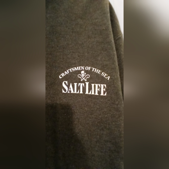 Salt Life Black Hoodie with Logo - Picture 3 of 6